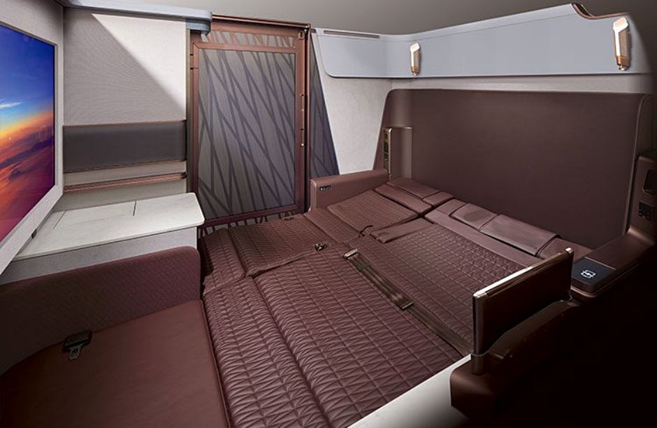 Japan Airlines New A350 First Class Suite Double Bed