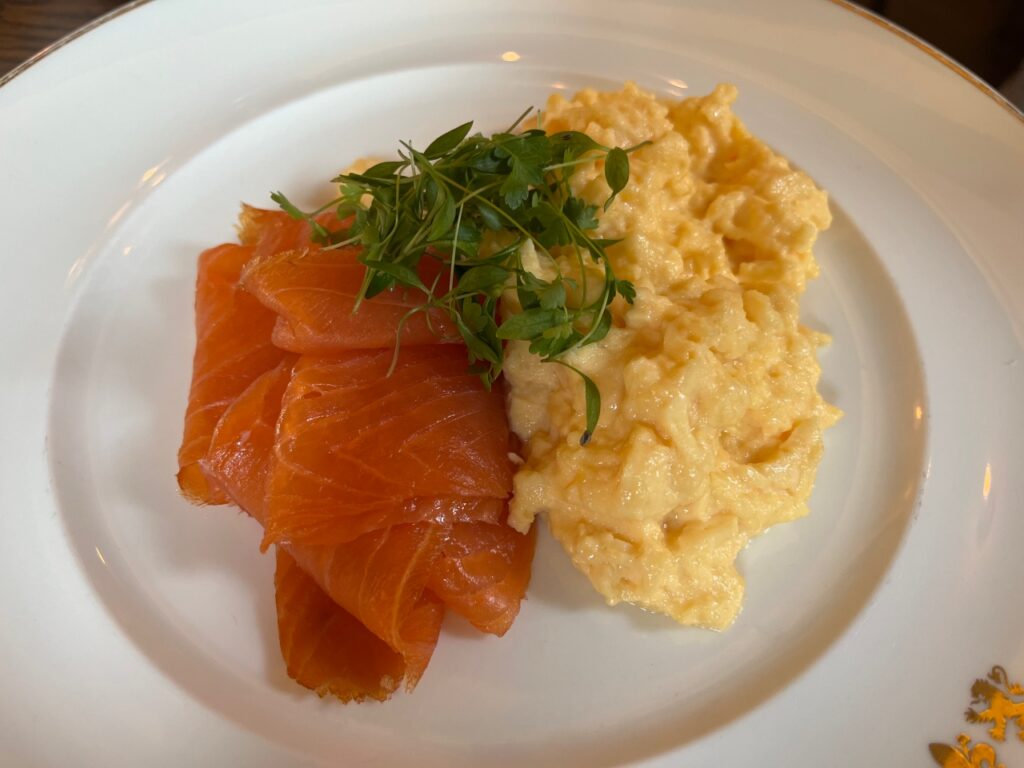 Smoked Salmon and Scrambled Eggs, Brasserie Prince Breakfast Review, The Balmoral