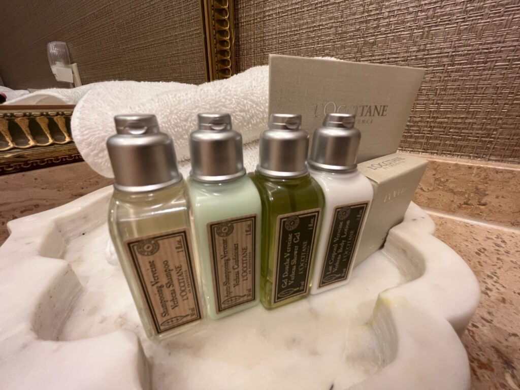 L'Occitane Bath Products, Wedgewood Hotel and Spa, Vancouver 