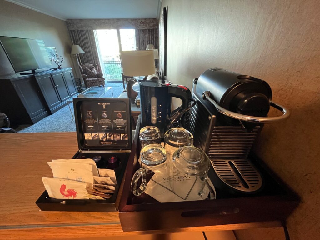 Tea Kettle, Nespresso Machine, Deluxe Suite, Wedgewood Hotel and Spa, Vancouver