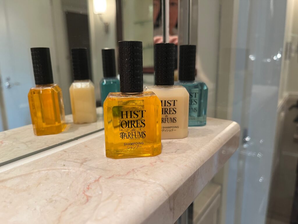 Histoires de Parfum bath products, Tokyo Station Hotel