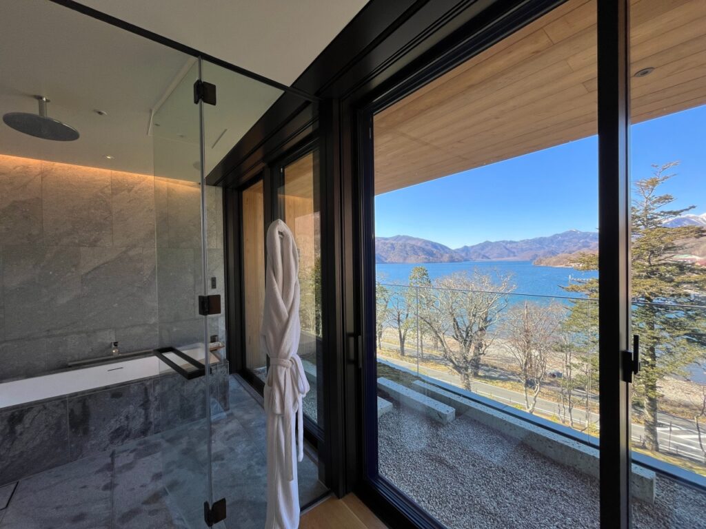 Ritz-Carlton Nikko Lake View Suite Rain Shower and Soaking Tub