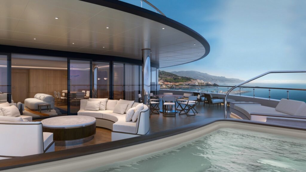 Four Seasons Yacht: Saint-Tropez Suite Terrace and Plunge Pool