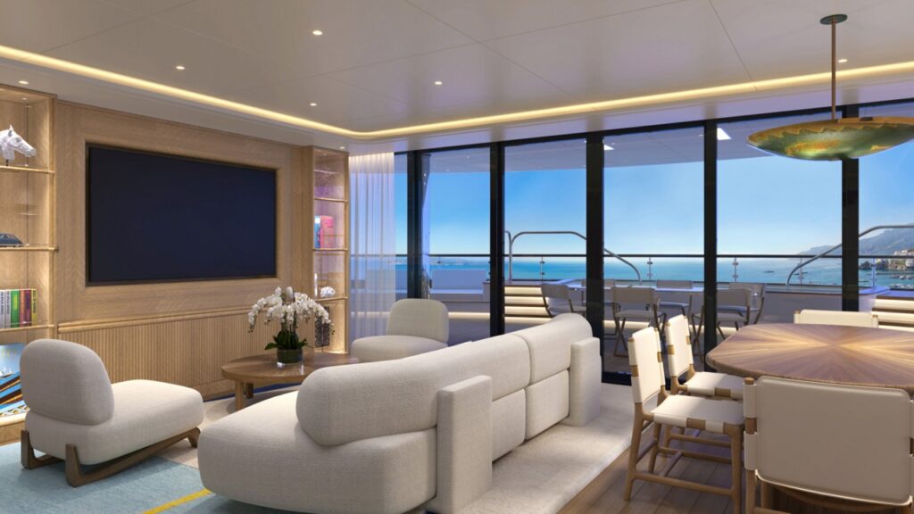 Four Seasons Yacht: St. Barths Suite Living Room