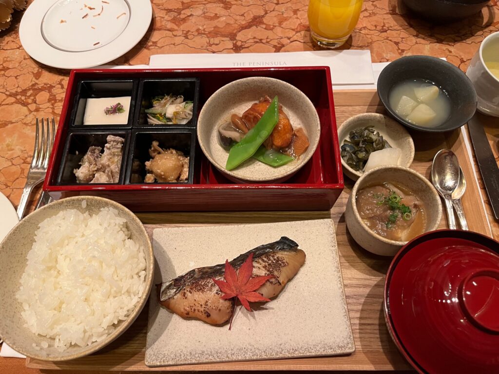 The Peninsula Tokyo Japanese Breakfast 