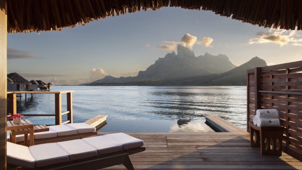 Mountain View Overwater Bungalow Suite with Plunge Pool, Four Seasons Bora Bora