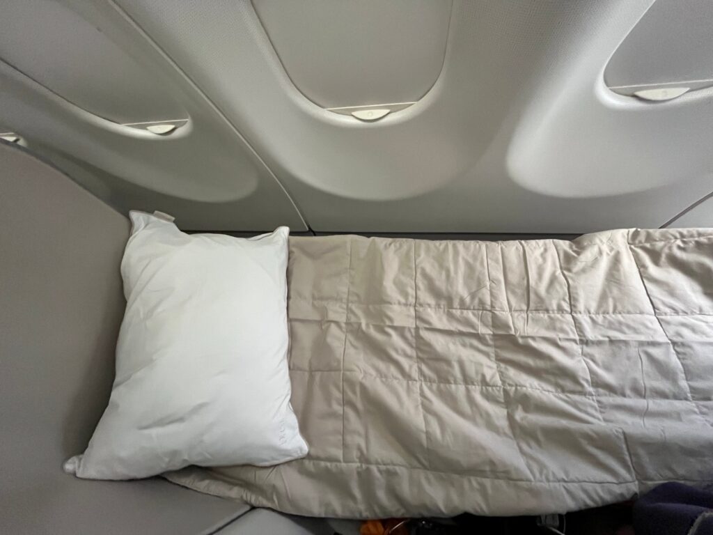 Pillow and Duvet, Iberia Business Class Review