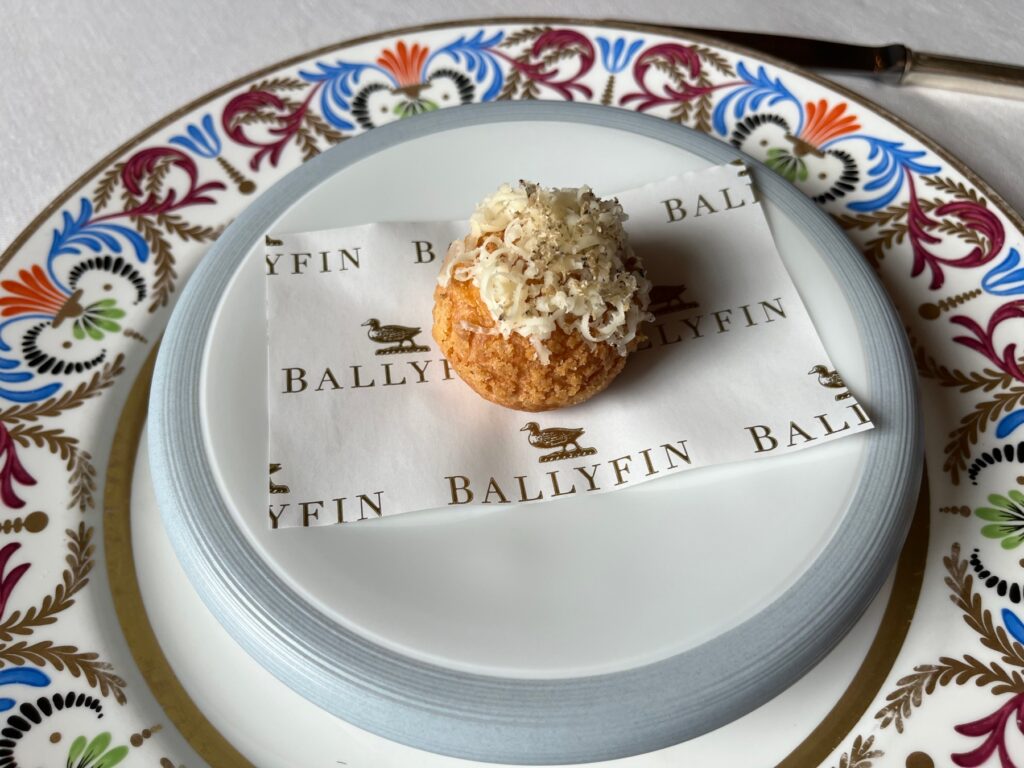 Gougere Amuse Bouche, Amuse Bouche, Ballyfin Review