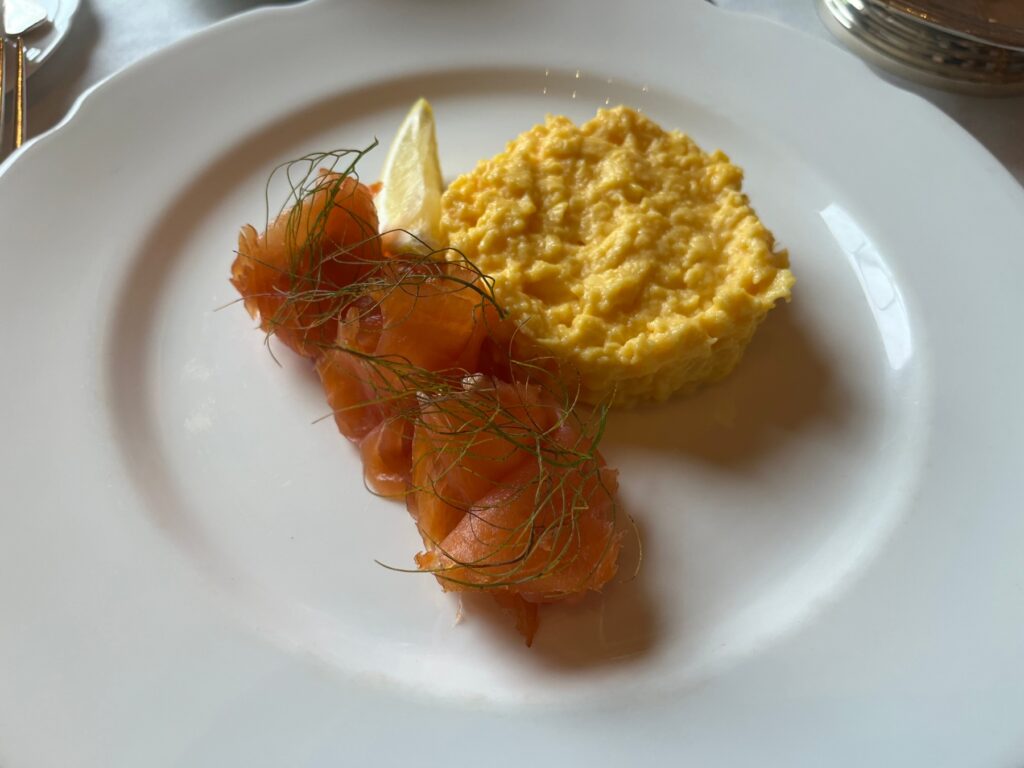 Smoked Salmon and Scrambled Eggs, Ballyfin Breakfast