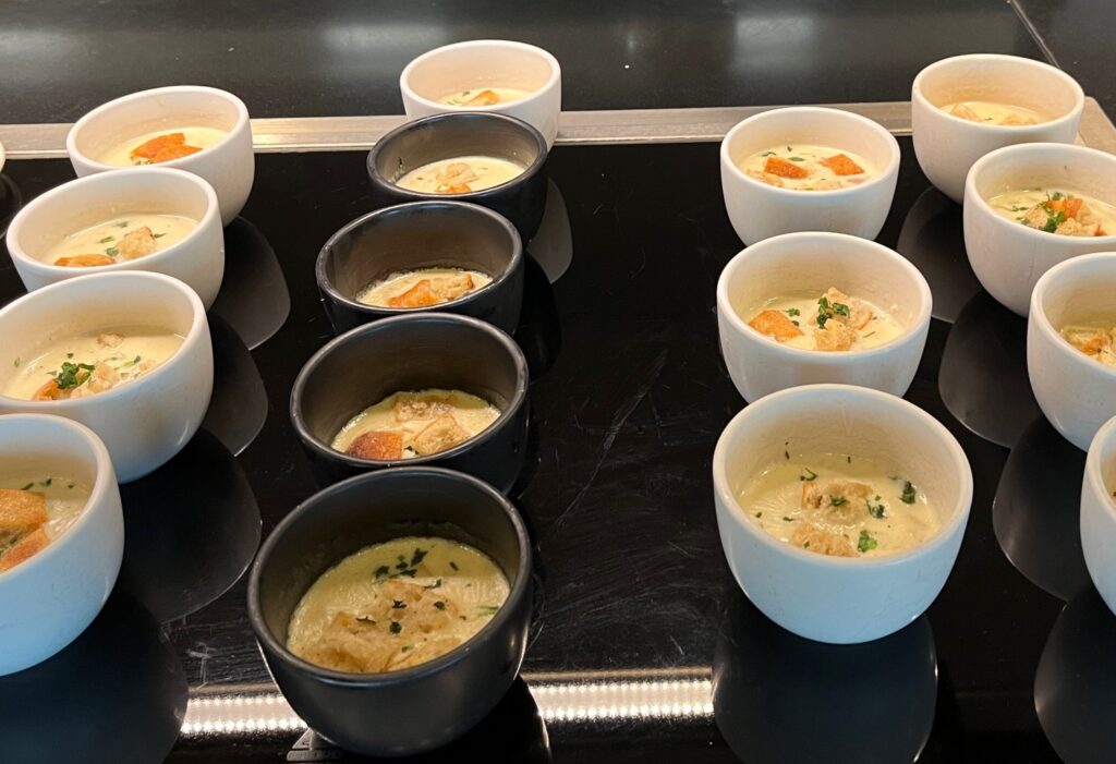 Clam chowder, Chase Sapphire Lounge Boston 