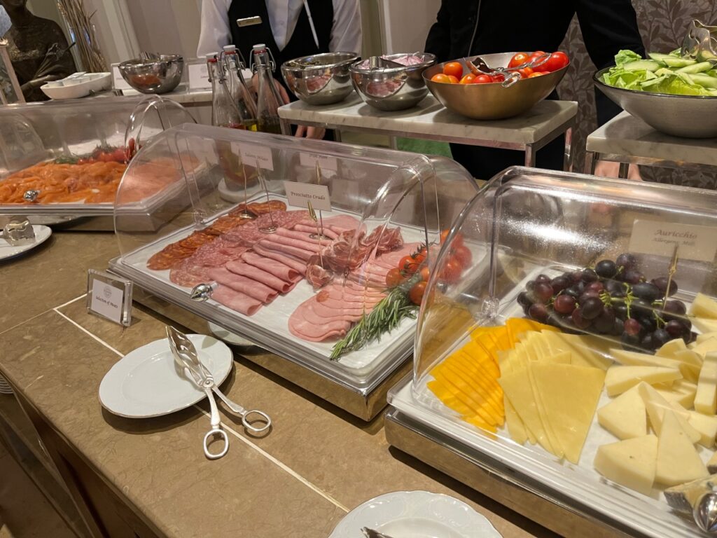 Breakfast Buffet Cheeses and Cold Cuts, InterContinental Dublin