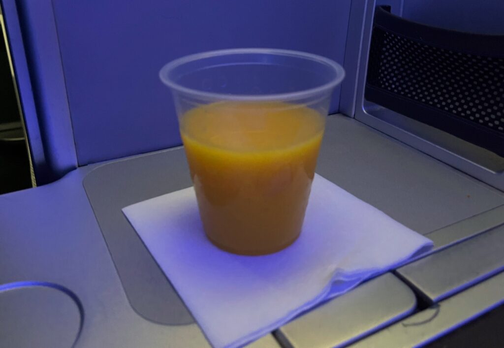 JetBlue Mint Pre-Flight Drink