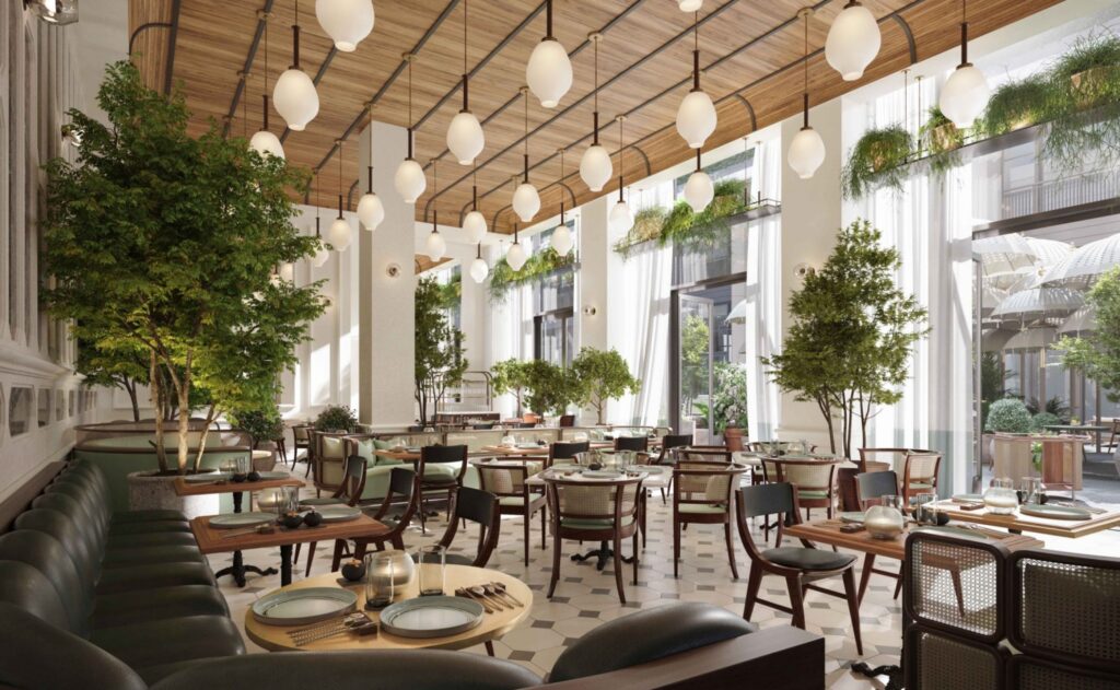 Six Senses London Restaurant and Courtyard