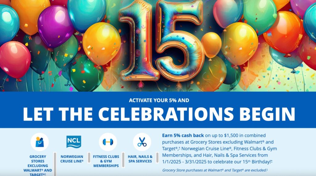 Chase Freedom 5X Q1 2025: Grocery Stores, Gyms, Spas, Norwegian Cruises
