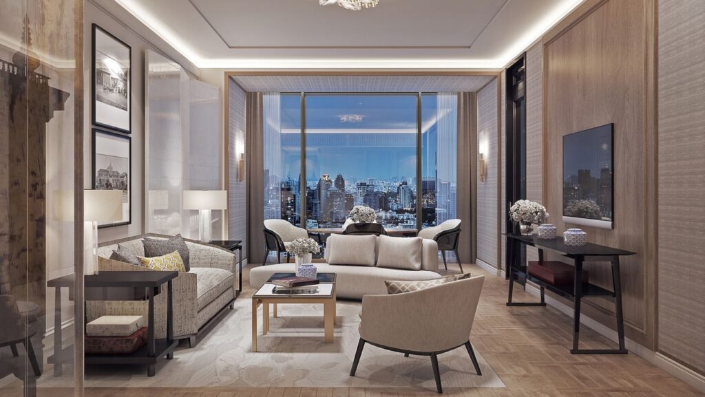 Suite Living Room, Ritz-Carlton Bangkok