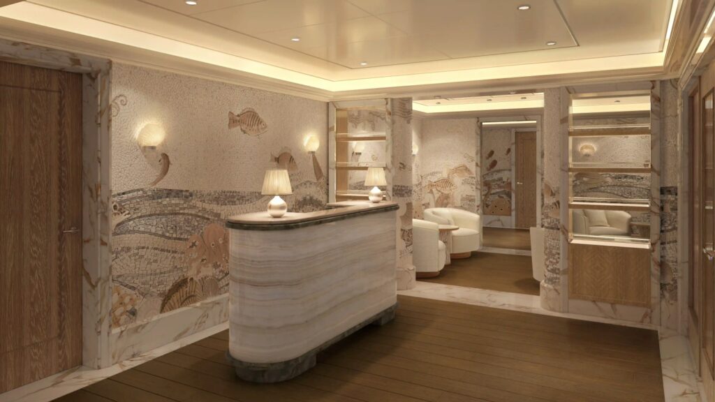 L'Oceana Spa Reception, Four Seasons Yacht