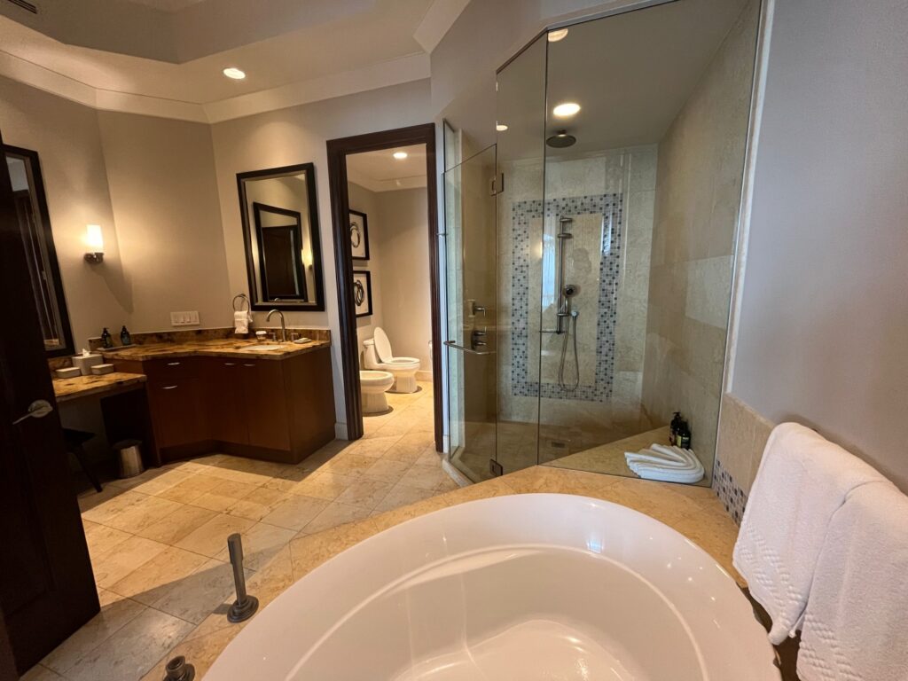 Four Bedroom Premier Residence Master Bathroom, Grace Bay Club Review, Turks and Caicos