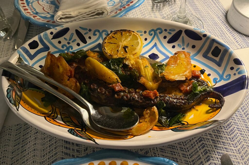 Roasted Octopus, Vita Restaurant Review, Rock House, Turks and Caicos