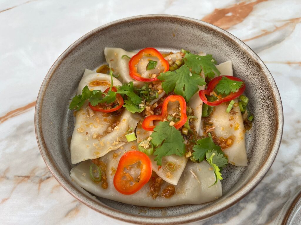 Spicy Dumplings, Infiniti Bar, Grace Bay Club Review, Turks and Caicos
