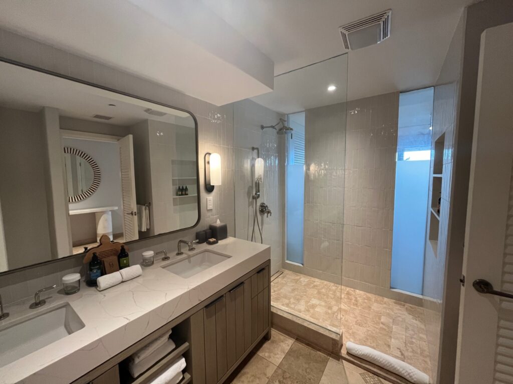 Villas Junior Suite Bathroom, Grace Bay Club Review, Turks and Caicos