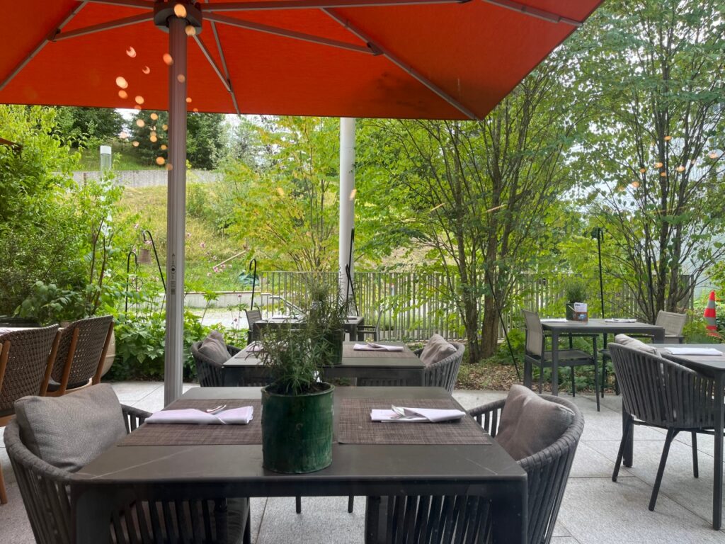 Babel Restaurant Outdoor Terrace, Hyatt Regency Zurich Airport The Circle Review