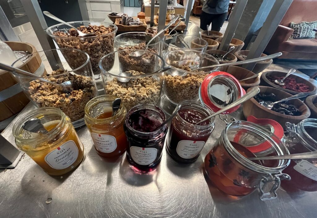 Breakfast Buffet Cereals and Jams, Hyatt Regency Zurich Airport The Circle Review