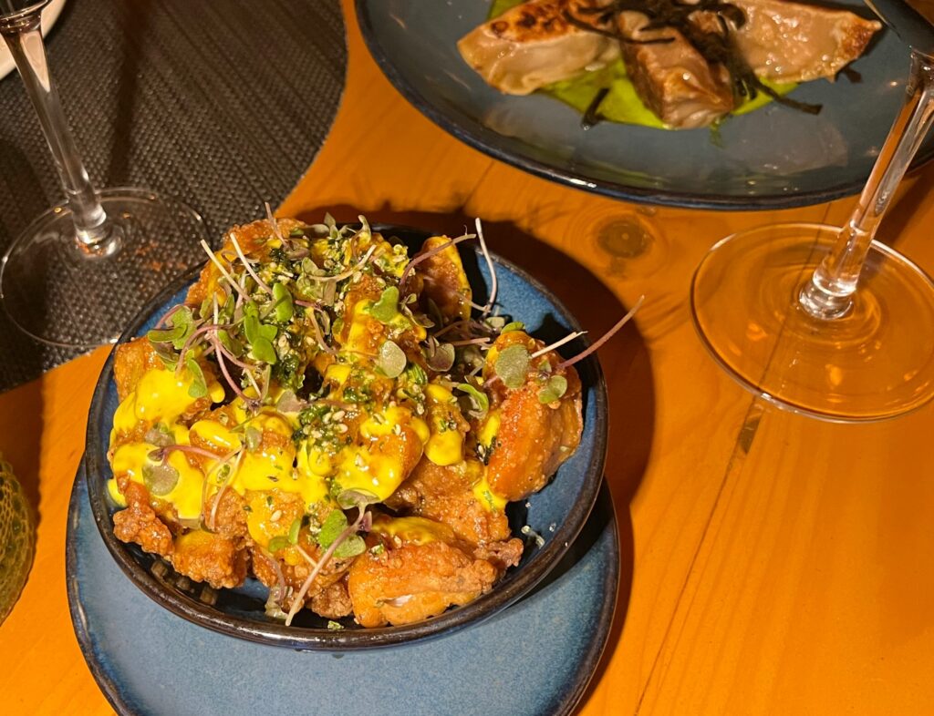 Chicken Karaage and Gyoza, Sui-Ren Restaurant, Shore Club, Turks and Caicos