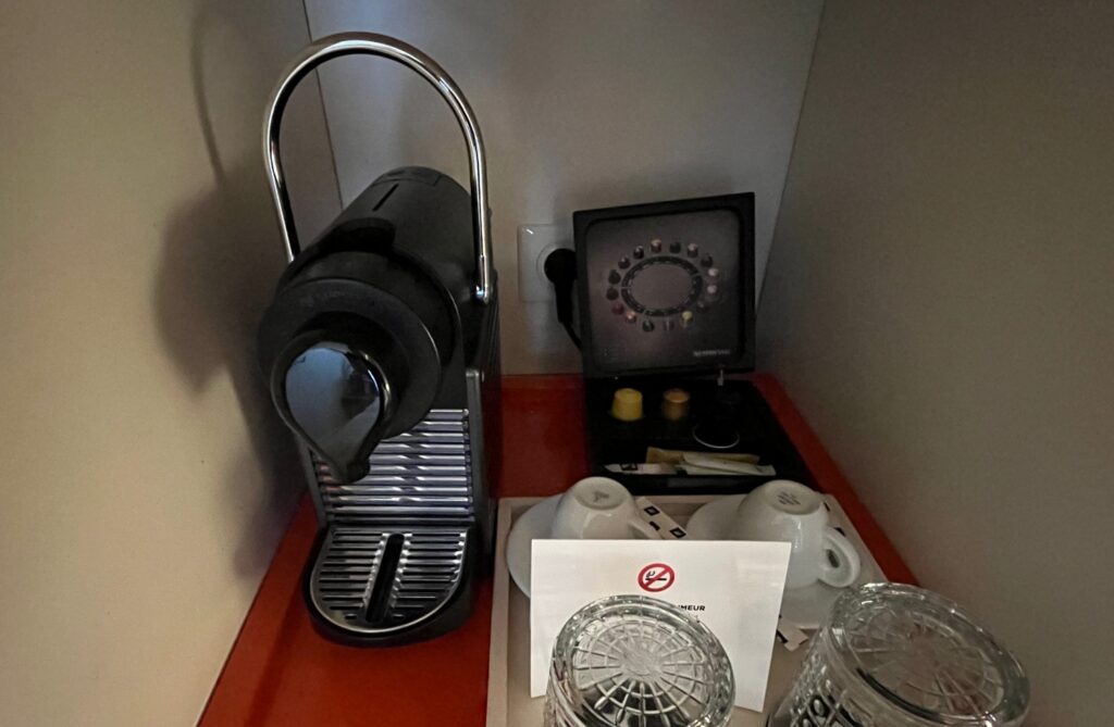 Nespresso Machine, Hotel Bel Ami, Paris