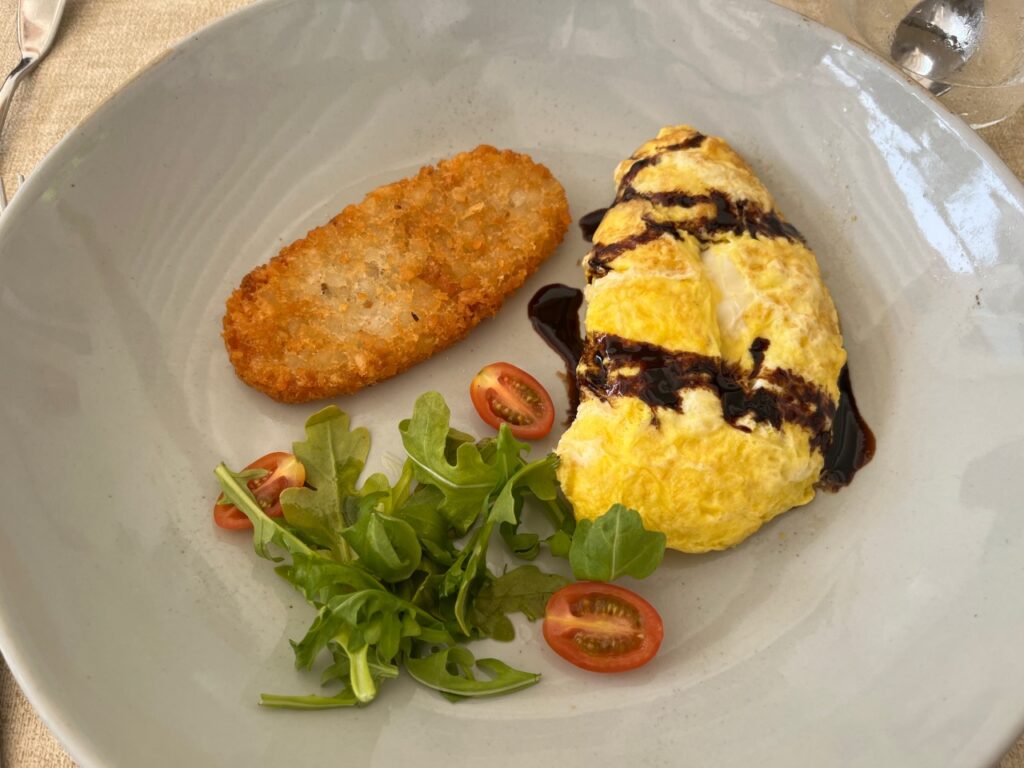 Breakfast Truffle Brie Omelet, Ambergris Cay, Turks and Caicos Review