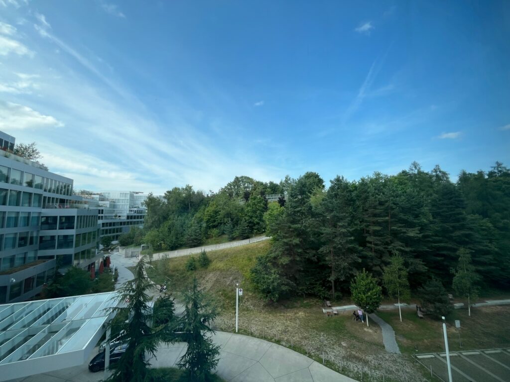 View from King Park View Room, Hyatt Regency Zurich Airport The Circle Review