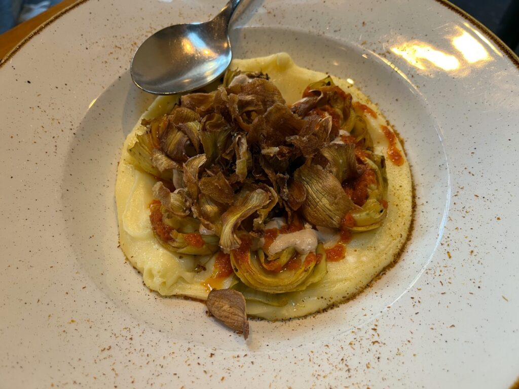 Artichoke with Baje, Bevri Georgian Restaurant, Palo Alto