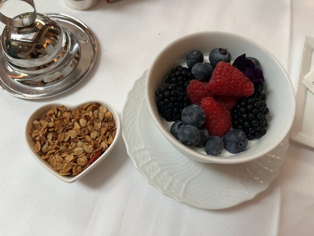 Greek Yogurt with Berries and Homemade Granola, JK Place Paris