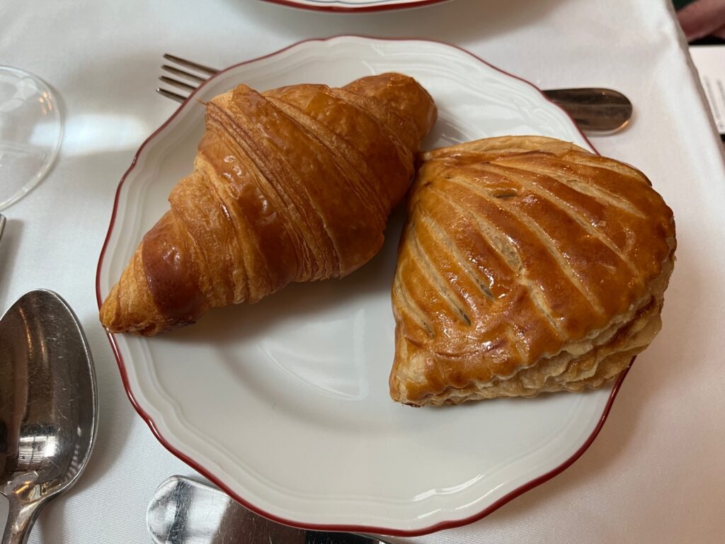 Breakfast Croissant and Chausson aux Pommes, JK Place Paris