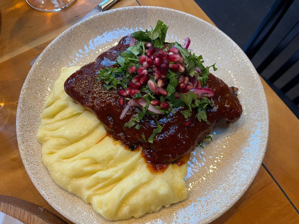Chalaghaji Pork Ribs with Ajika, Bevri Georgian Restaurant, Palo Alto