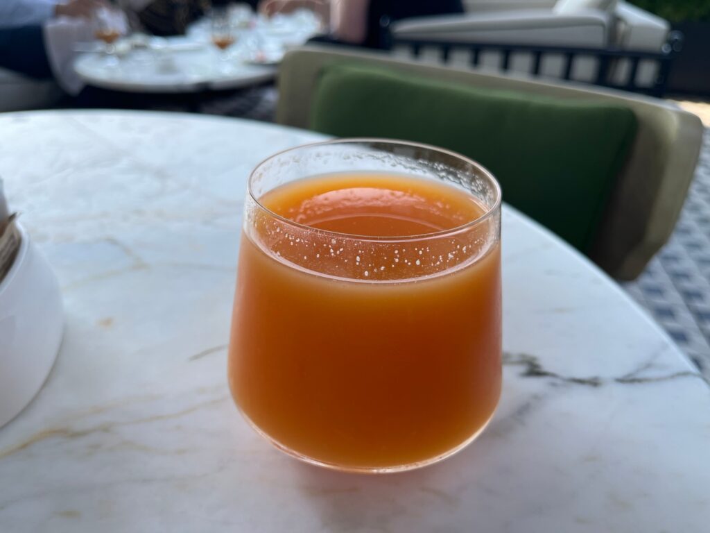 Fresh Squeezed Juice, Raffles Boston Hotel