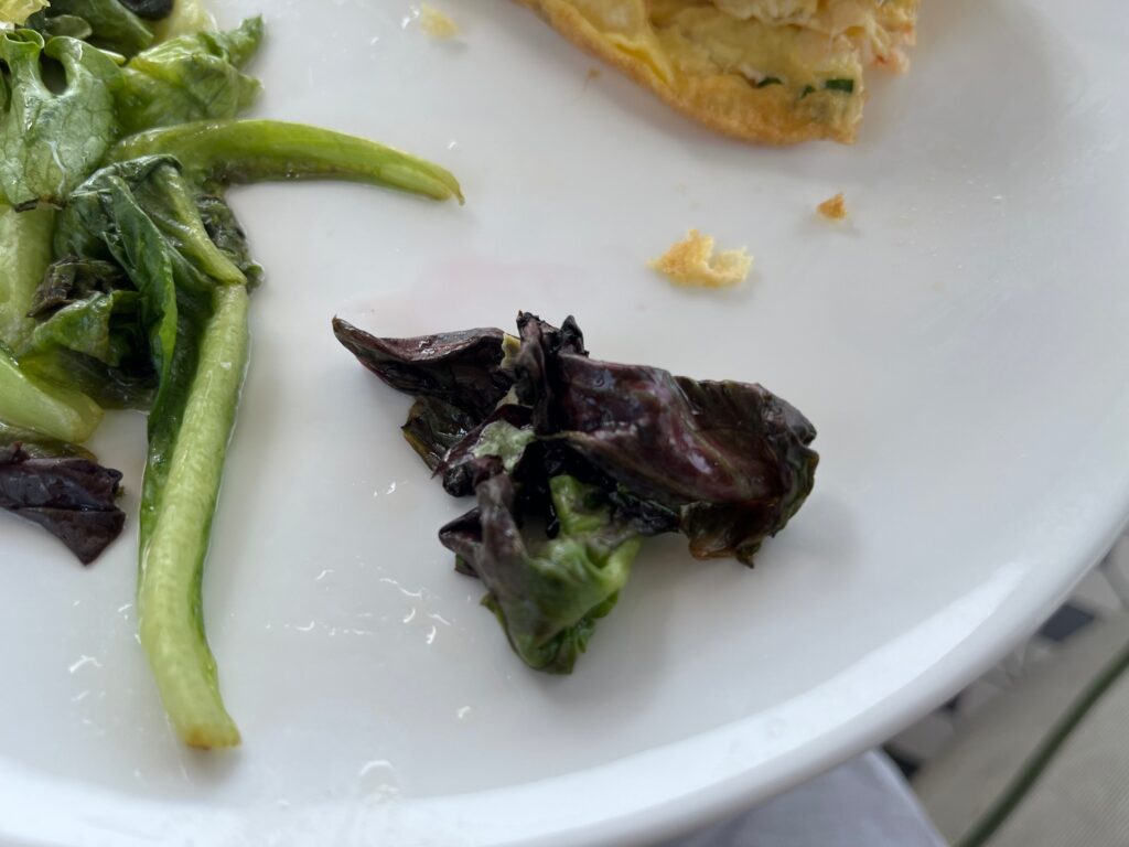 Wilted Salad Leaves, Raffles Boston Hotel